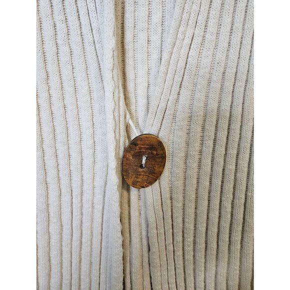 Willow cream colored cotton cardigan. Size L. - Picture 2 of 5